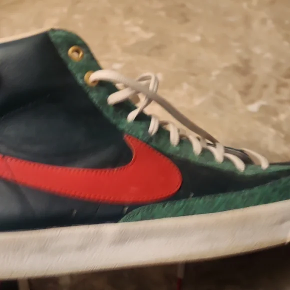 Nike Balzer Mid 77 Green and Red High-Top Sneakers For Men 13 - Picture 7 of 9